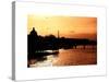 Landscape View of the River Seine and the Eiffel Tower at Sunset - Paris - France - Europe-Philippe Hugonnard-Stretched Canvas