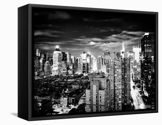 Landscape View of Times Square, Skyscrapers View, Midtown Manhattan, NYC, NYC, USA-Philippe Hugonnard-Framed Stretched Canvas