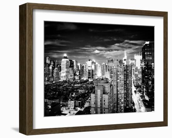 Landscape View of Times Square, Skyscrapers View, Midtown Manhattan, NYC, NYC, USA-Philippe Hugonnard-Framed Premium Photographic Print