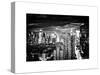 Landscape View of Times Square, Skyscrapers View, Midtown Manhattan, NYC, NYC, White Frame-Philippe Hugonnard-Stretched Canvas