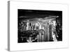 Landscape View of Times Square, Skyscrapers View, Midtown Manhattan, NYC, NYC, White Frame-Philippe Hugonnard-Stretched Canvas