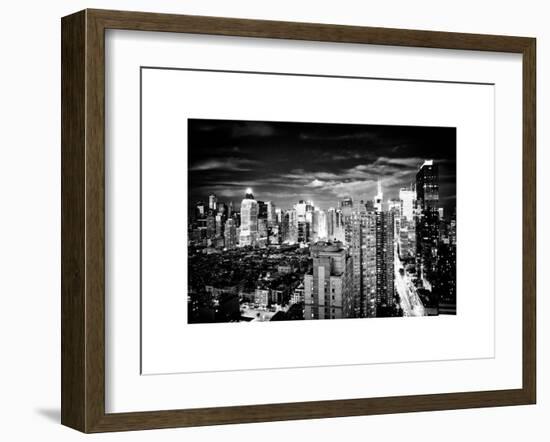 Landscape View of Times Square, Skyscrapers View, Midtown Manhattan, NYC, NYC, White Frame-Philippe Hugonnard-Framed Art Print