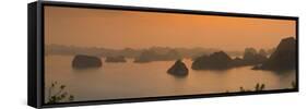 Landscape View over Halong Bay, Vietnam-Jon Arnold-Framed Stretched Canvas