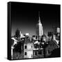 Landscape View with the Empire State Building-Philippe Hugonnard-Framed Stretched Canvas