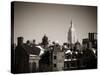 Landscape View with the Empire State Building-Philippe Hugonnard-Stretched Canvas