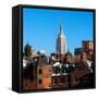 Landscape View with the Empire State Building-Philippe Hugonnard-Framed Stretched Canvas