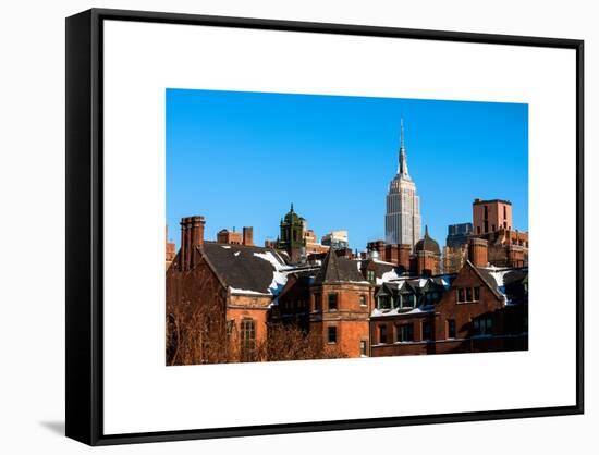 Landscape View with the Empire State Building-Philippe Hugonnard-Framed Stretched Canvas