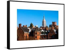 Landscape View with the Empire State Building-Philippe Hugonnard-Framed Stretched Canvas