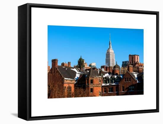 Landscape View with the Empire State Building-Philippe Hugonnard-Framed Stretched Canvas