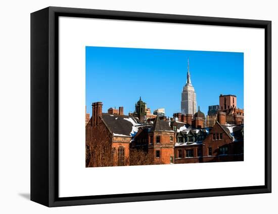 Landscape View with the Empire State Building-Philippe Hugonnard-Framed Stretched Canvas