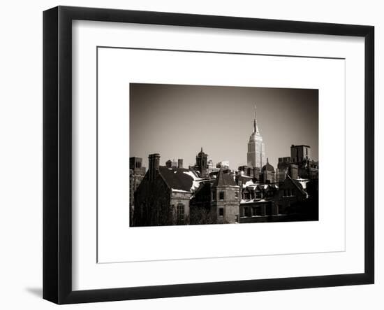 Landscape View with the Empire State Building-Philippe Hugonnard-Framed Art Print