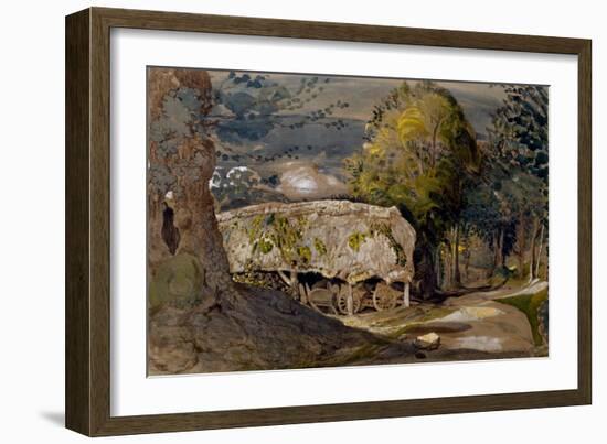 Landscape with a Barn, Shoreham, Kent-Samuel Palmer-Framed Giclee Print