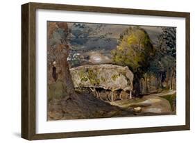 Landscape with a Barn, Shoreham, Kent-Samuel Palmer-Framed Giclee Print