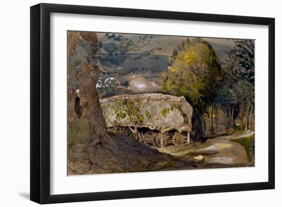 Landscape with a Barn, Shoreham, Kent-Samuel Palmer-Framed Giclee Print