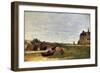 Landscape with a Bridge, Early 1870S-Stanislas Lepine-Framed Giclee Print