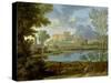 Landscape with a Calm, 1650-1-Nicolas Poussin-Stretched Canvas