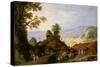 Landscape with a Chapel on a Hill, Late 16th or 17th Century-Joos De Momper The Younger-Stretched Canvas