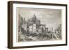 Landscape with a Church, Houses and a Mill-Canaletto-Framed Giclee Print
