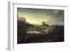 Landscape with a Church-Rembrandt van Rijn-Framed Giclee Print