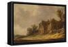 Landscape with A Cottage and A Barn, 1632 (Oil on Panel)-Jan Josephsz van Goyen-Framed Stretched Canvas