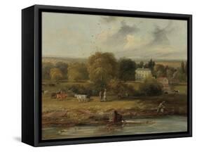 Landscape with a Country House, 1838-John Wilson Carmichael-Framed Stretched Canvas