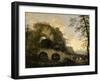 Landscape with a Dilapidated Bridge-Salvator Rosa-Framed Giclee Print