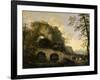 Landscape with a Dilapidated Bridge-Salvator Rosa-Framed Giclee Print