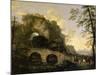 Landscape with a Dilapidated Bridge-Salvator Rosa-Mounted Giclee Print