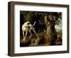 Landscape With a Dog And Partridges-Alexandre Francois Desportes-Framed Premium Giclee Print