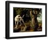 Landscape With a Dog And Partridges-Alexandre Francois Desportes-Framed Premium Giclee Print