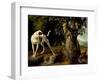 Landscape With a Dog And Partridges-Alexandre Francois Desportes-Framed Premium Giclee Print