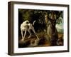 Landscape With a Dog And Partridges-Alexandre Francois Desportes-Framed Giclee Print