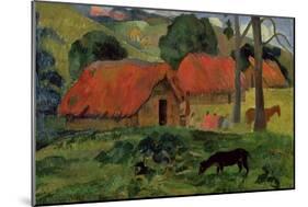 Landscape with a Dog in Front of a Shed, 1892-Paul Gauguin-Mounted Giclee Print