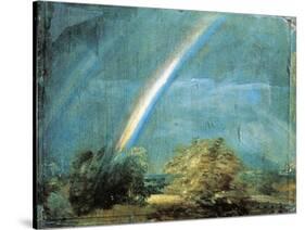 Landscape with a Double Rainbow, 1812-John Constable-Stretched Canvas