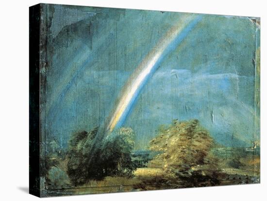 Landscape with a Double Rainbow, 1812-John Constable-Stretched Canvas