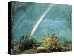 Landscape with a Double Rainbow, 1812-John Constable-Stretched Canvas