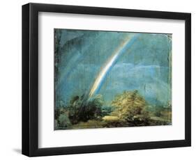 Landscape with a Double Rainbow, 1812-John Constable-Framed Premium Giclee Print