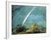 Landscape with a Double Rainbow, 1812-John Constable-Framed Giclee Print