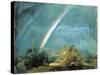 Landscape with a Double Rainbow, 1812-John Constable-Stretched Canvas