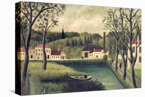 Landscape with a Fisherman, After 1886-Henri Rousseau-Stretched Canvas