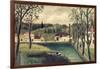 Landscape with a Fisherman, After 1886-Henri Rousseau-Framed Giclee Print