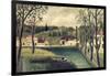 Landscape with a Fisherman, After 1886-Henri Rousseau-Framed Giclee Print