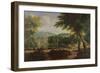Landscape with a Flock of Sheep (Oil on Canvas)-Cornelis Huysmans-Framed Giclee Print