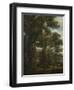 Landscape with a Goatherd and Goats, Ca 1637-Claude Lorraine-Framed Giclee Print