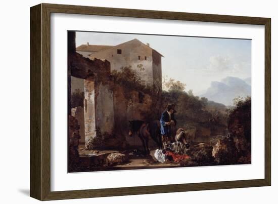 Landscape with a Goatherd, C.1650-Adam Pynacker-Framed Giclee Print