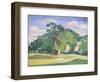 Landscape with a Grazing Horse, 1912-13-James Dickson Innes-Framed Giclee Print