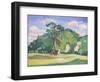 Landscape with a Grazing Horse, 1912-13-James Dickson Innes-Framed Giclee Print