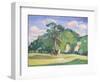 Landscape with a Grazing Horse, 1912-13-James Dickson Innes-Framed Giclee Print