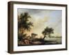 Landscape with a Herd, 18th Century-Jan Jansson-Framed Giclee Print