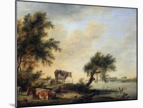 Landscape with a Herd, 18th Century-Jan Jansson-Mounted Giclee Print